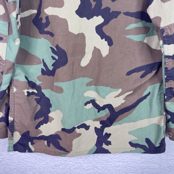 USMC Military Camouflage Jacket Men’s Small Woodland Camo Twill BDU Combat Field - Picture 11 of 14